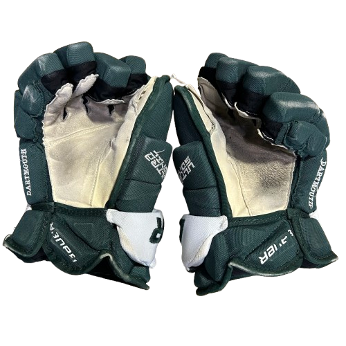 Bauer Supreme Ultrasonic - Gants Pro Stock d'occasion (vert/blanc)
